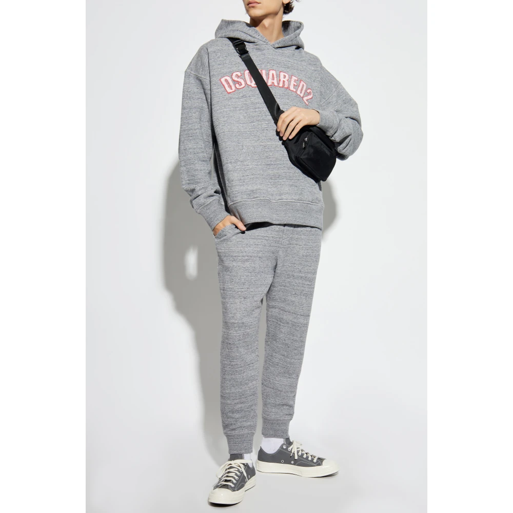 Dsquared2 Hoodie Gray Heren