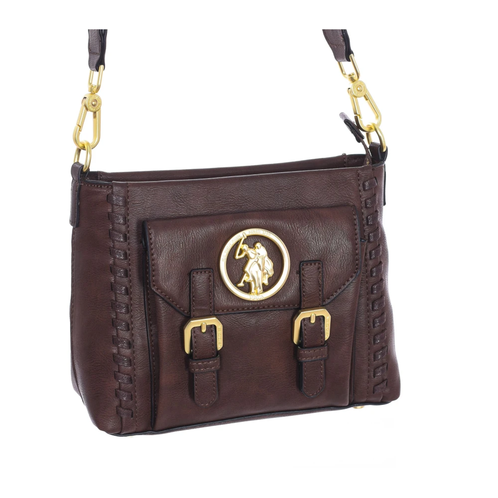 U.s. Polo Assn. Synthetische Crossbody Tas met Ritssluiting Brown Dames