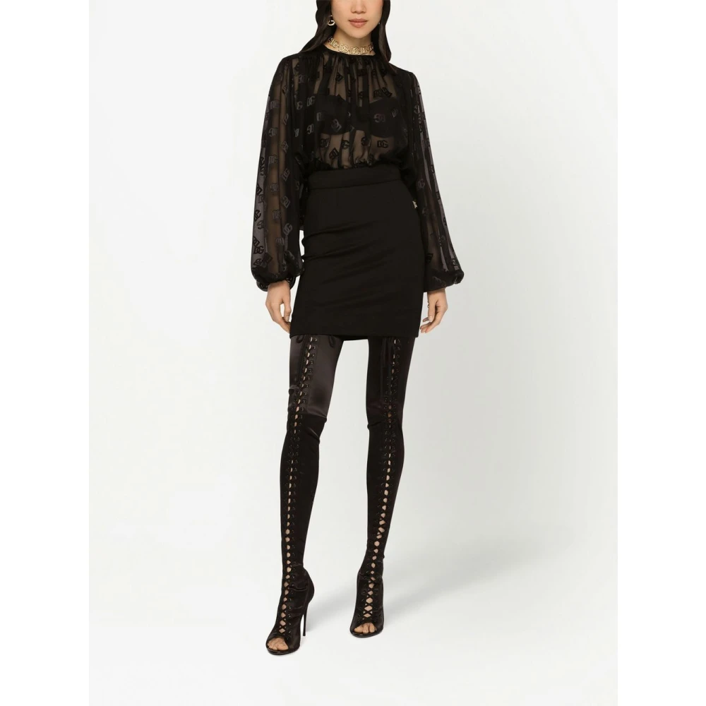 Dolce & Gabbana Upgrade Jouw Garderobe met deze Stijlvolle Blouse Black Dames
