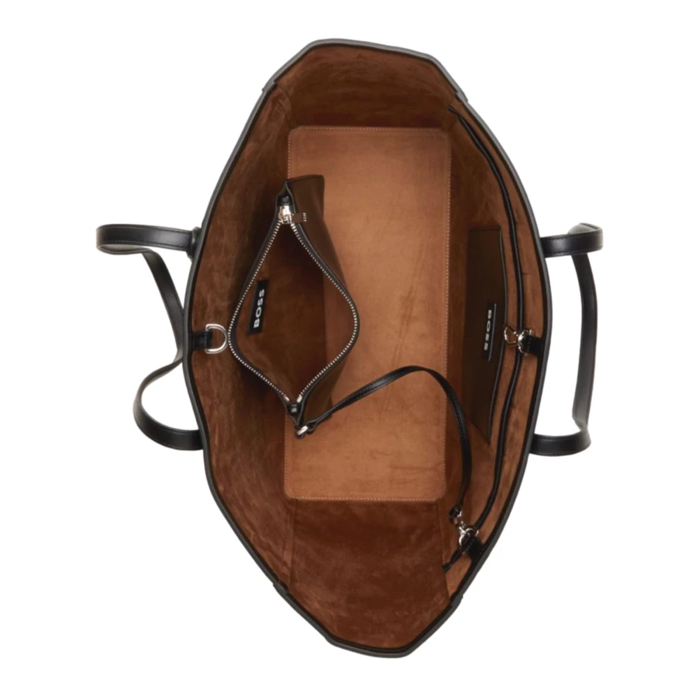 Hugo Boss Ecopelle Liriel Shopper in Zwart Black Dames