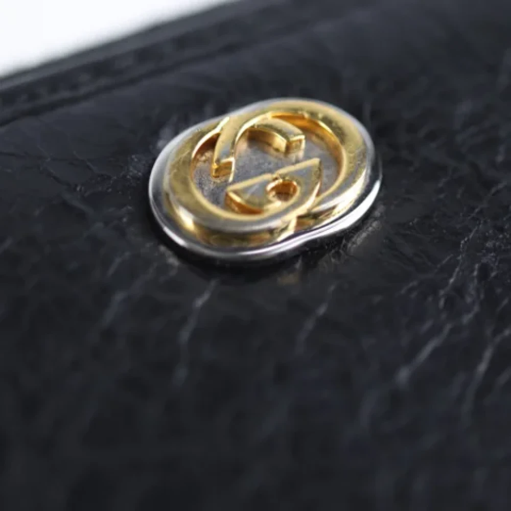 Gucci Vintage Pre-owned Leather wallets Black Dames