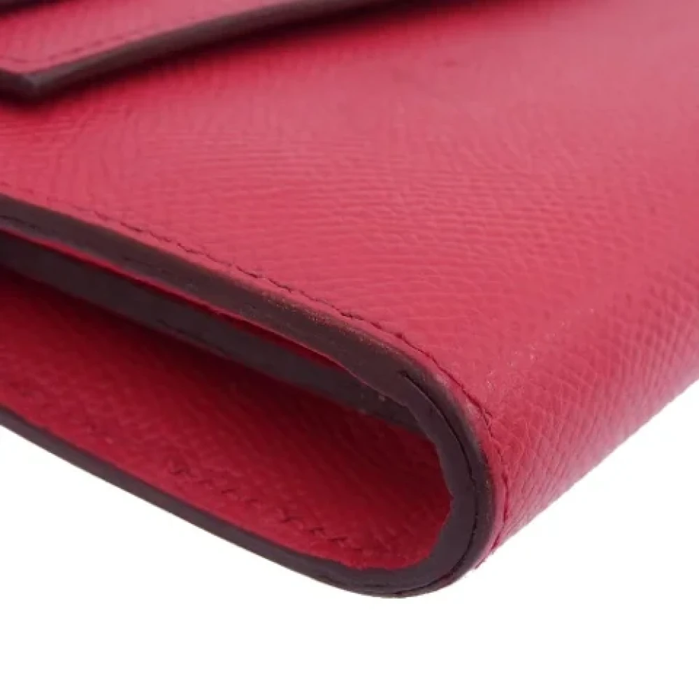 Hermès Vintage Pre-owned Leather wallets Pink Dames