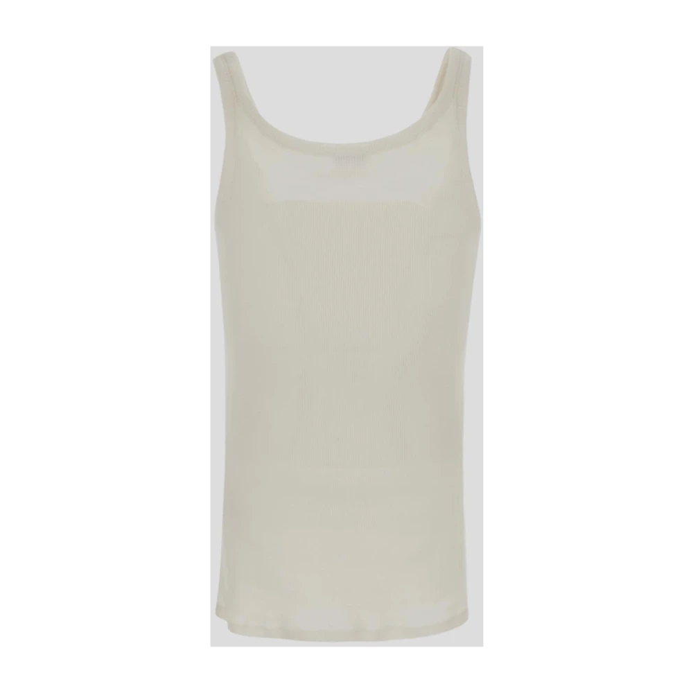 Saint Laurent Cassandre Tank Top White Heren