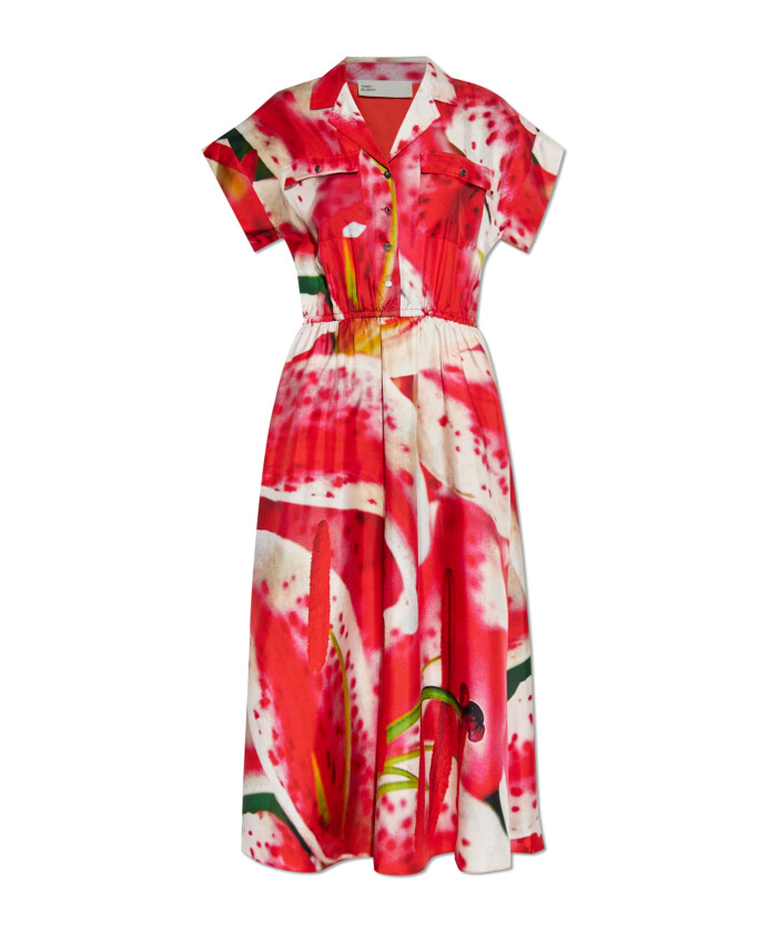 robe-chemise-en-twill-de-soie-imprimee