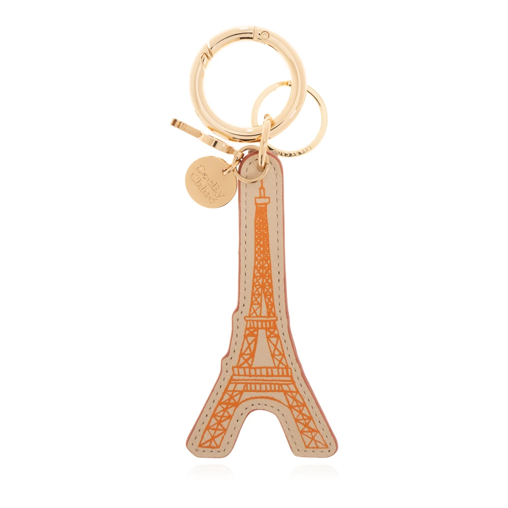 See by Chloé Sleutelhanger met motief van de Eiffeltoren Beige Dames