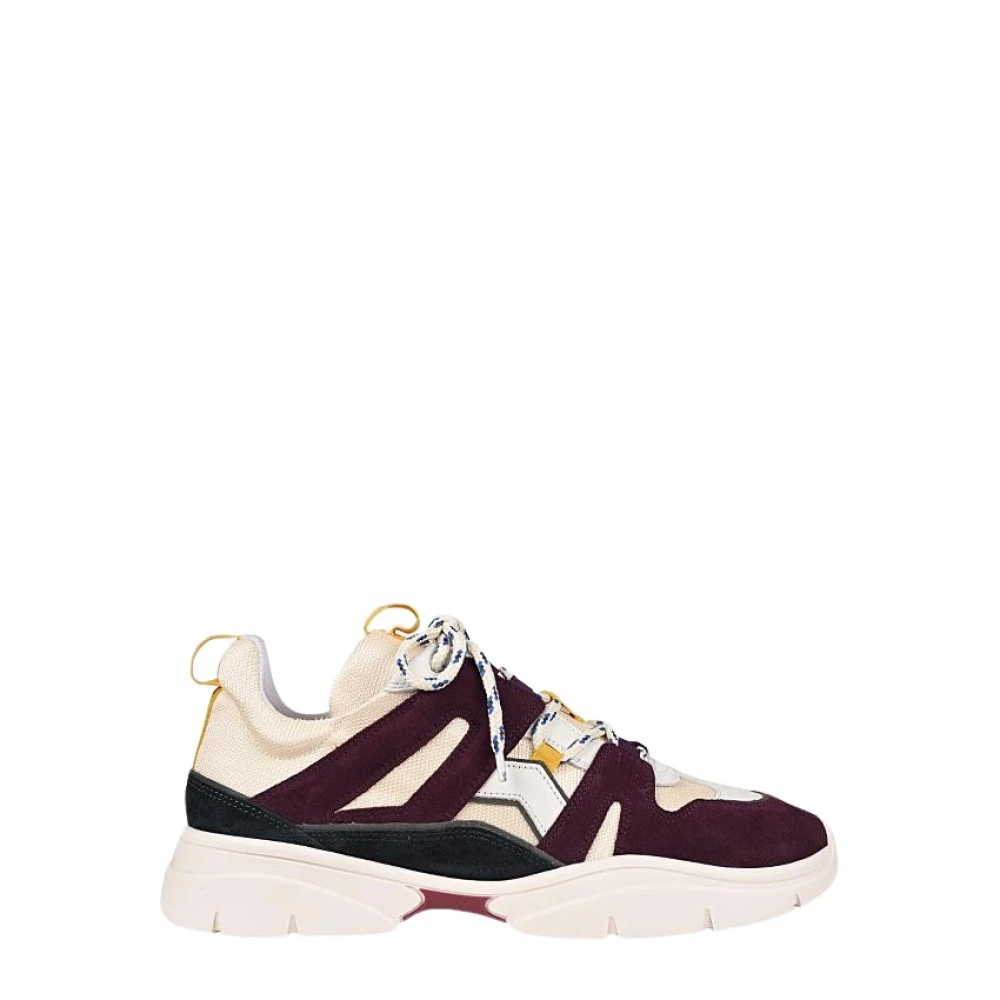 Isabel Marant Neopreen Sneakers met Leren Details Heren Schoenen Rood