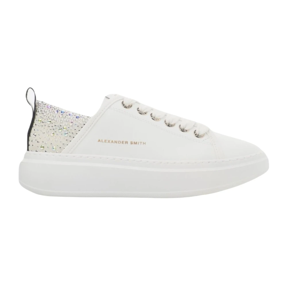 Alexander Smith Vit/Guld Sneakers - Höst/Vinter 2023/2024 White, Dam