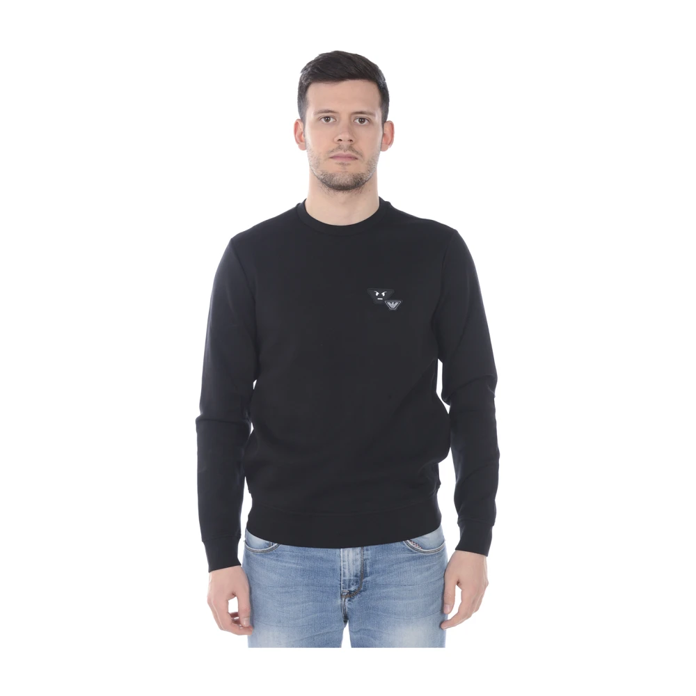 Emporio Armani Uomo Nero Felpa Con Cappuccio