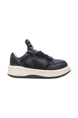 black-lace-up-rubber-sole-sneaker