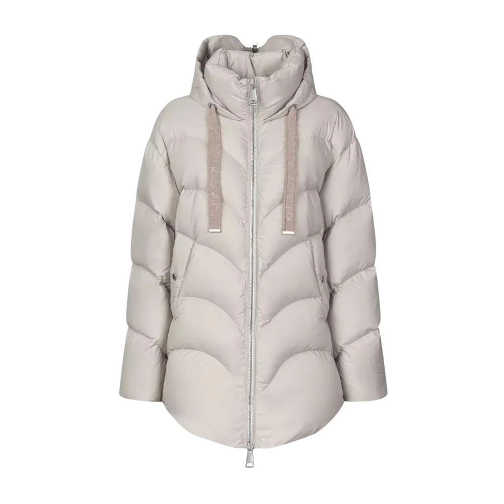Khrisjoy Crème Gewatteerde Jas Beige Dames