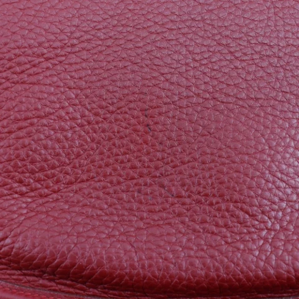 Hermès Vintage Pre-owned Leather shoulder-bags Red Dames