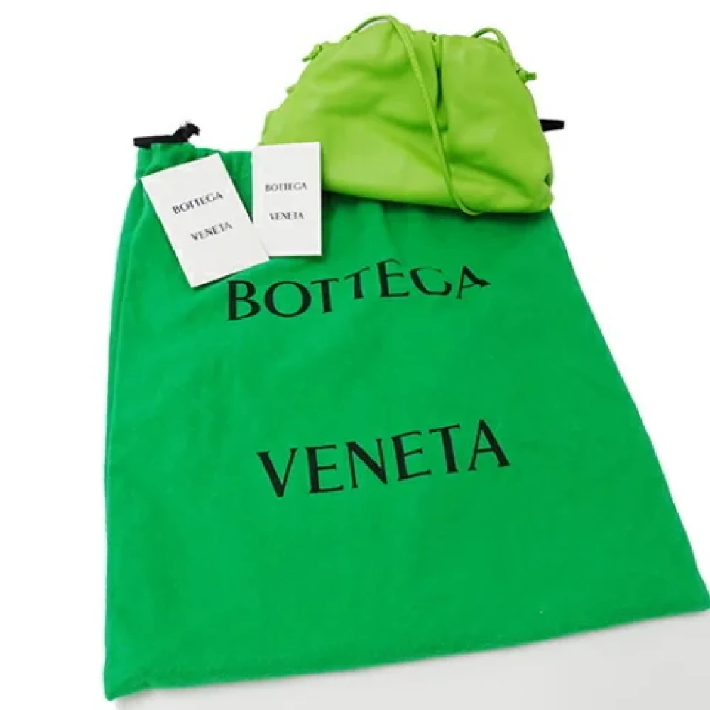 Bottega Veneta Vintage Pre-owned Leather pouches Green Dames