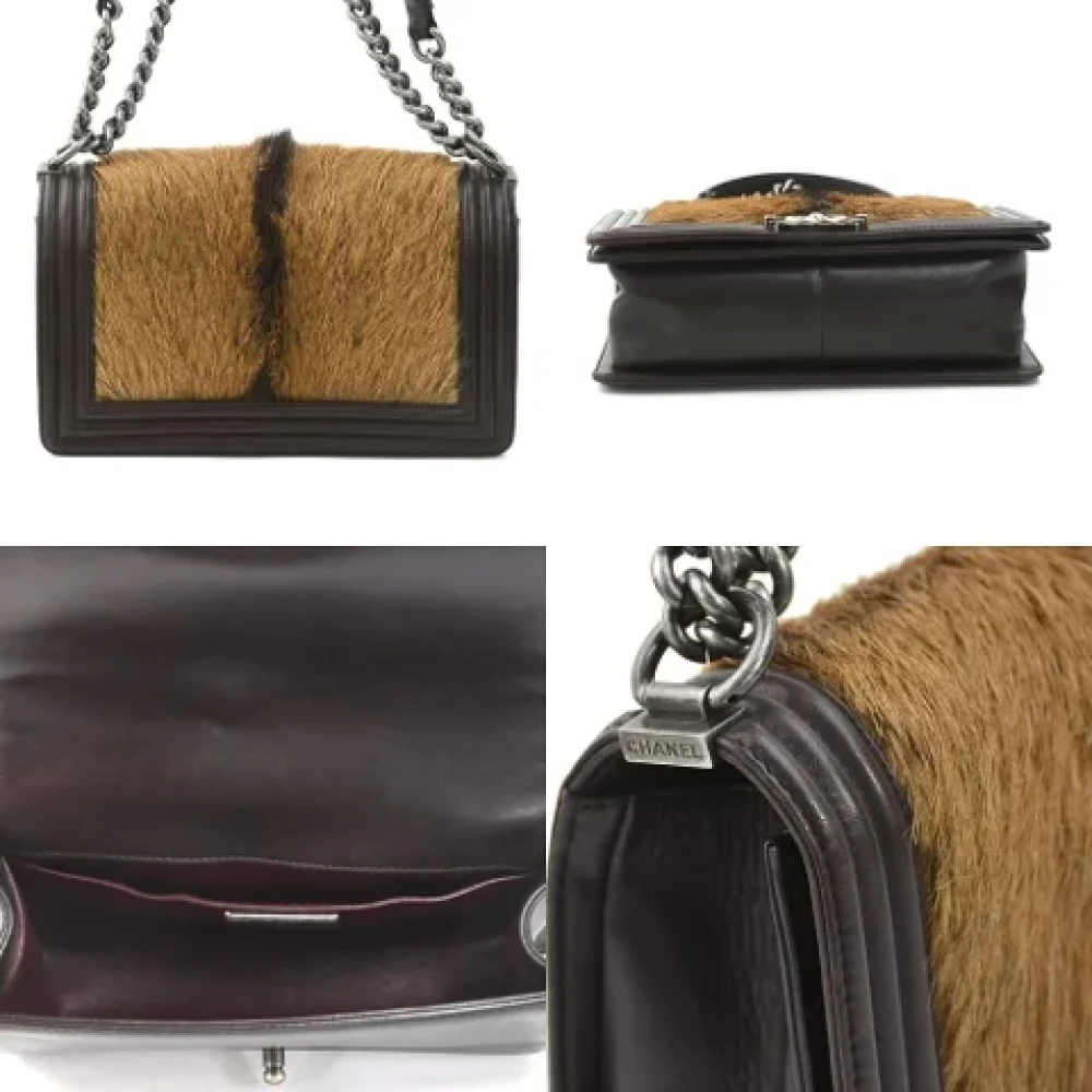 Chanel Vintage Pre-owned Leather shoulder-bags Brown Dames