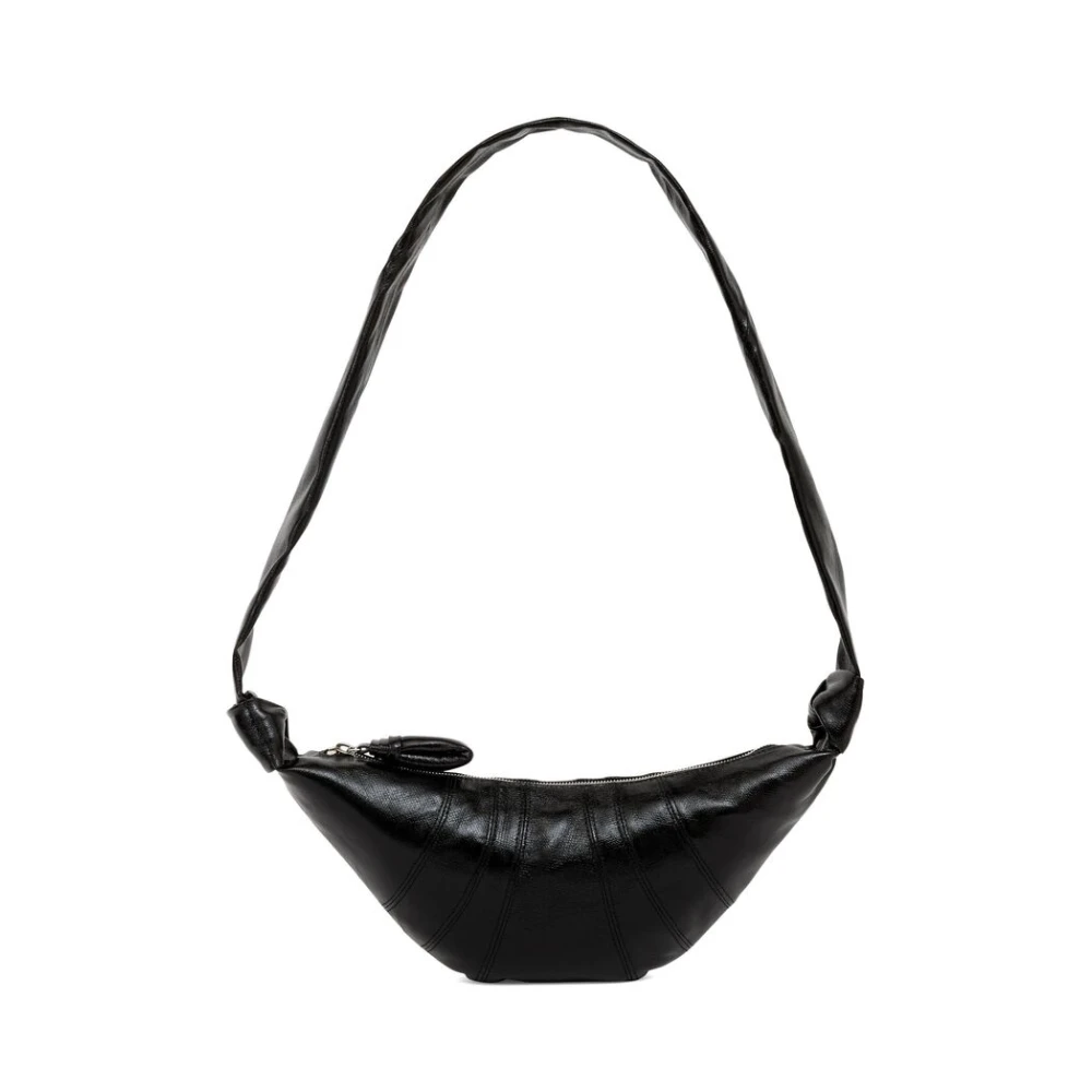 Lemaire Svart Coated Bum Bag med Knutdetaljer Black, Dam