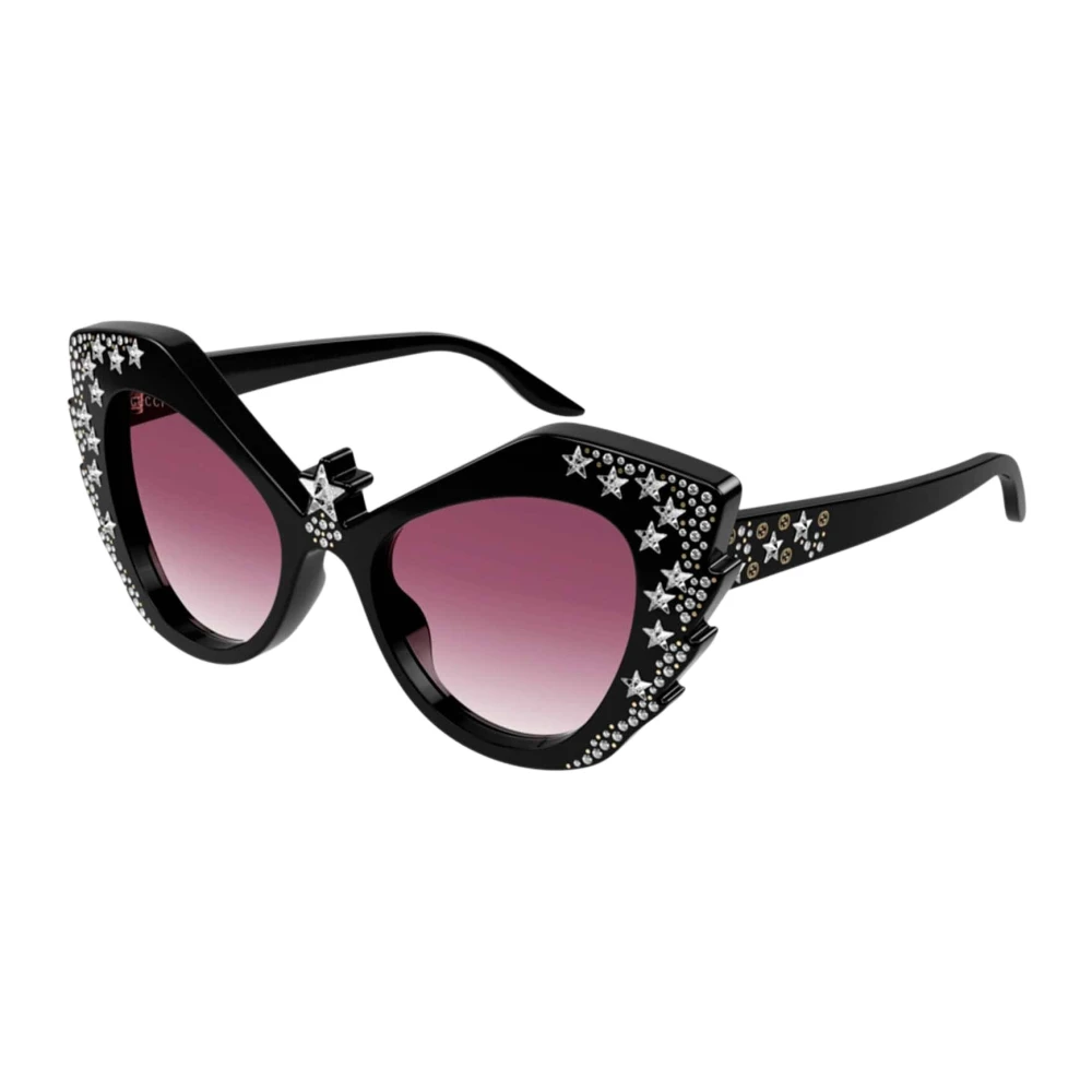 Gucci Cat-Eye Oversized Solglasögon Black, Dam