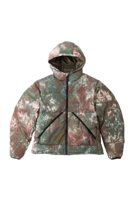 Kort Down Puffer Hooded Jacket - Tie Dye