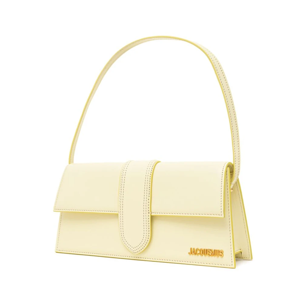 Jacquemus Gele leren schoudertas Yellow Dames