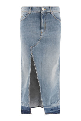 blue-cotton-blend-skirt