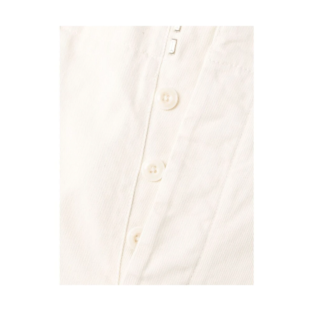 Lemaire Straight Trousers White Heren
