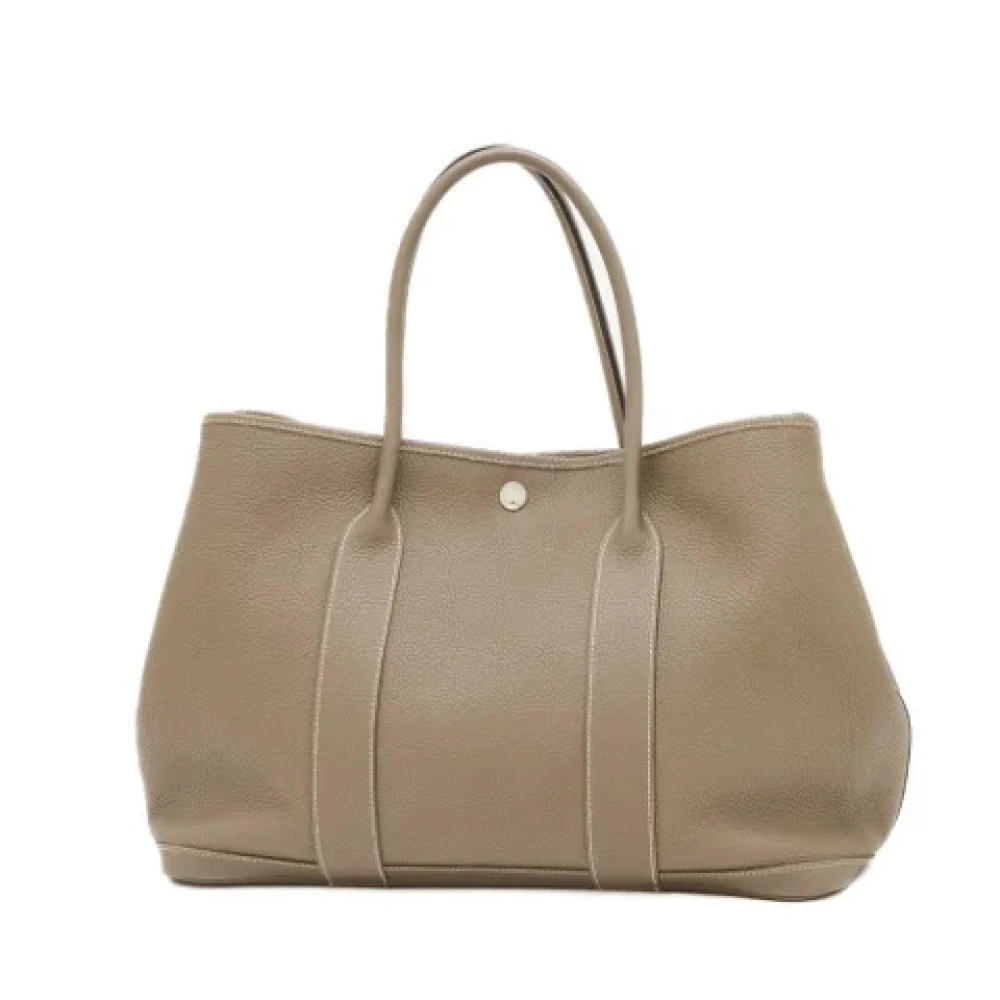 Hermès Vintage Pre-owned Leather handbags Brown Dames
