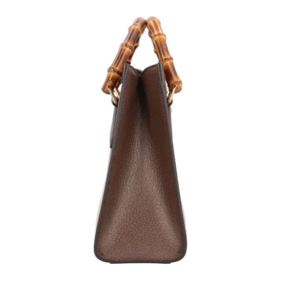 Gucci Vintage Pre-owned Fabric gucci-bags Brown Dames
