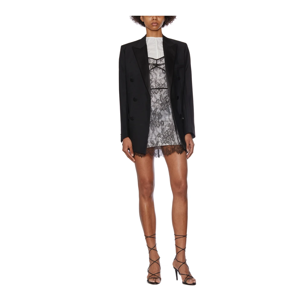 Christian Boaro Korte Kanten Jurk Black Dames