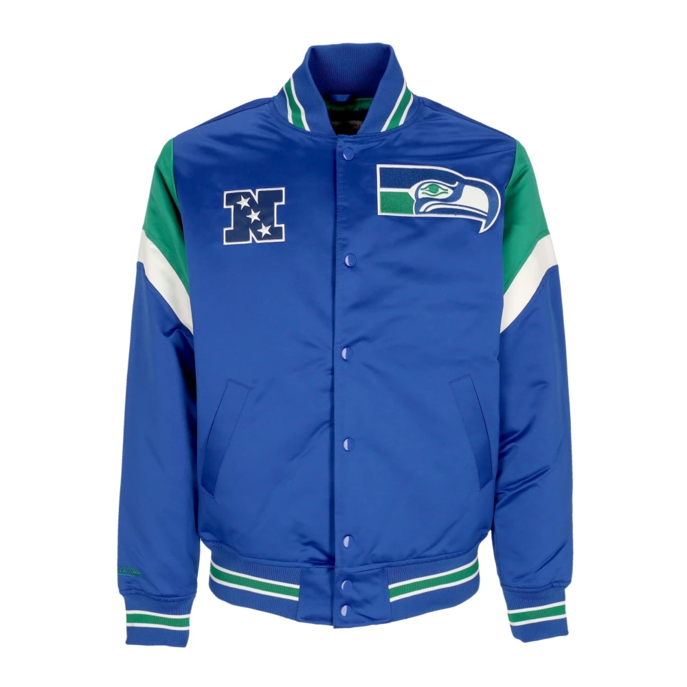 Mitchell & Ness Seattle Seahawks Bomberjack NFL Teamkleuren Blue Heren