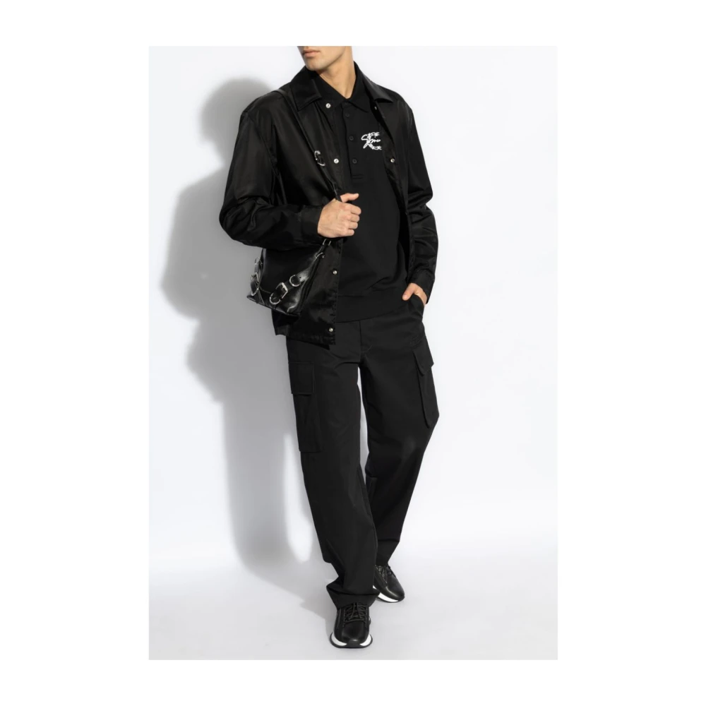 Givenchy Zwarte Klassieke Jas Lange Mouwen Black Heren