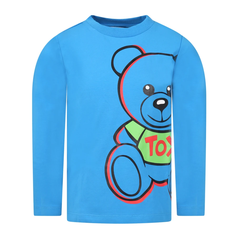 Moschino Kinder T-Shirts Collectie Blue Heren