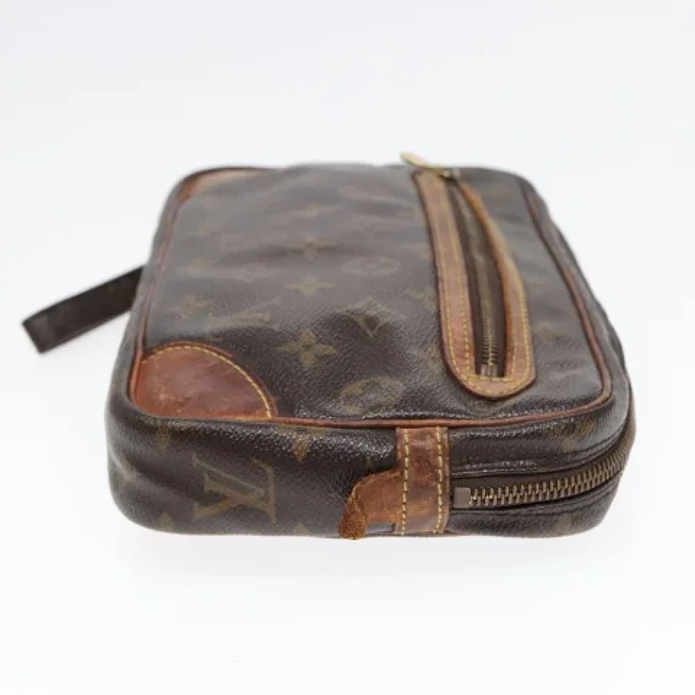 Louis Vuitton Vintage Pre-owned Canvas clutches Brown Dames