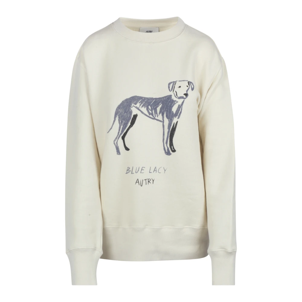 Autry Katoenen sweatshirt met voorprint White Dames