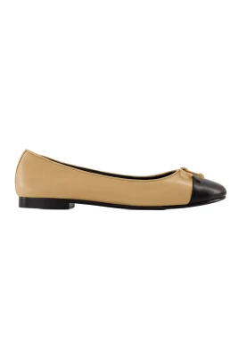 Cap Toe Ballerina - Läder