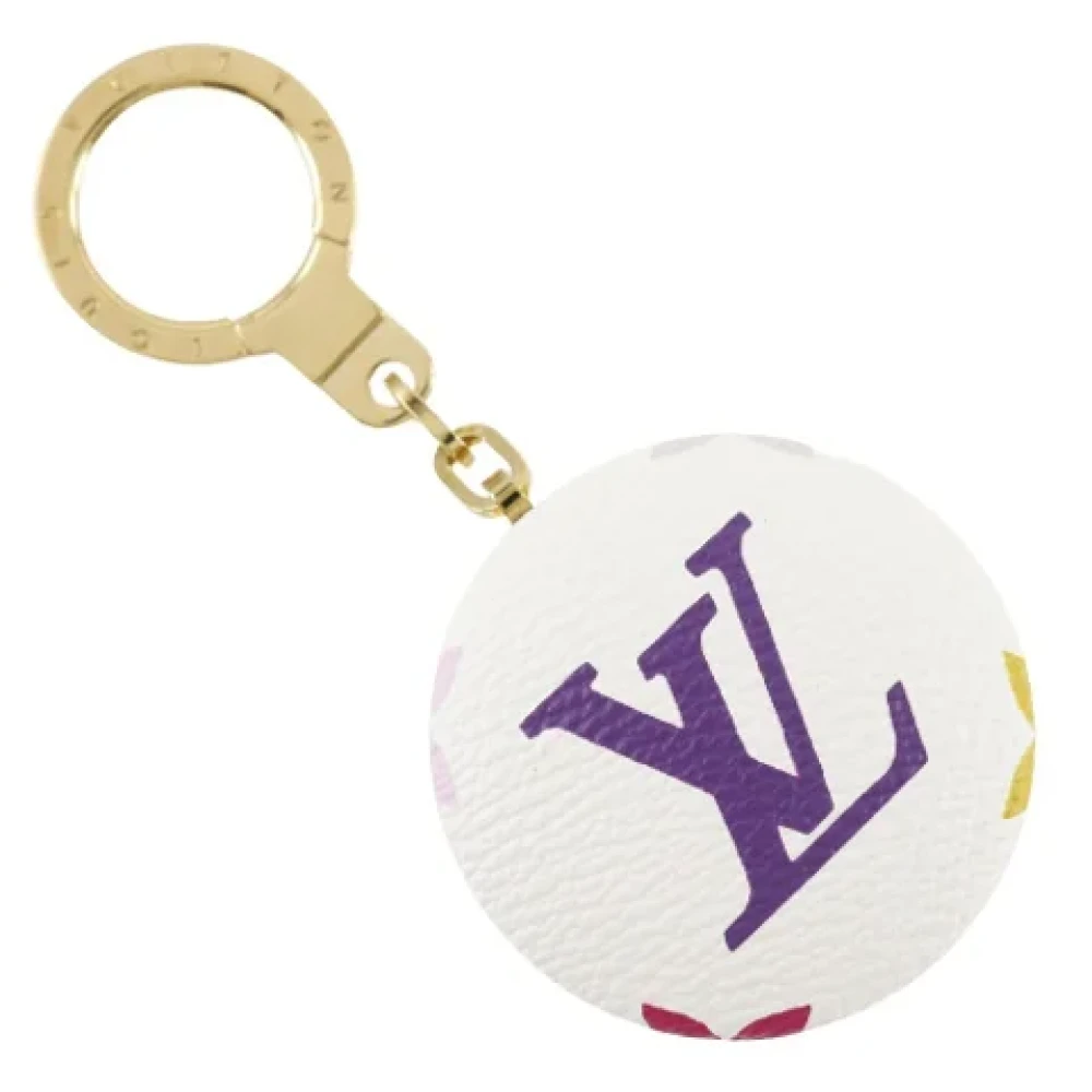 Louis Vuitton Vintage Pre-owned Fabric key-holders White Dames