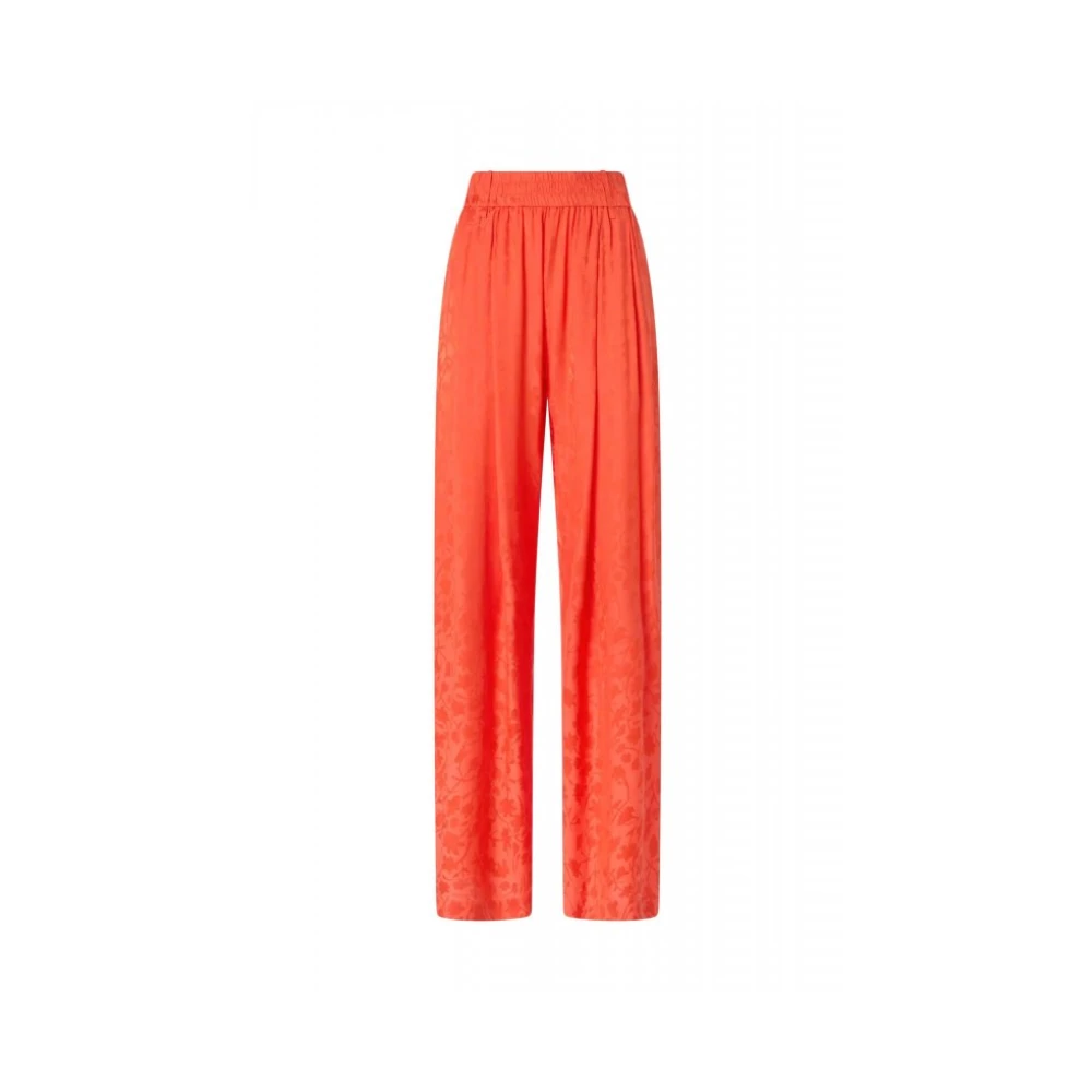 Pinko Vrouw Oranje Broeken Dames, Xs, Wide Broeken