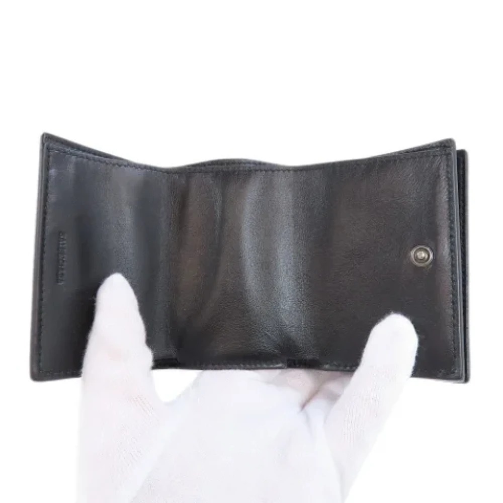 Balenciaga Vintage Pre-owned Leather wallets Black Dames
