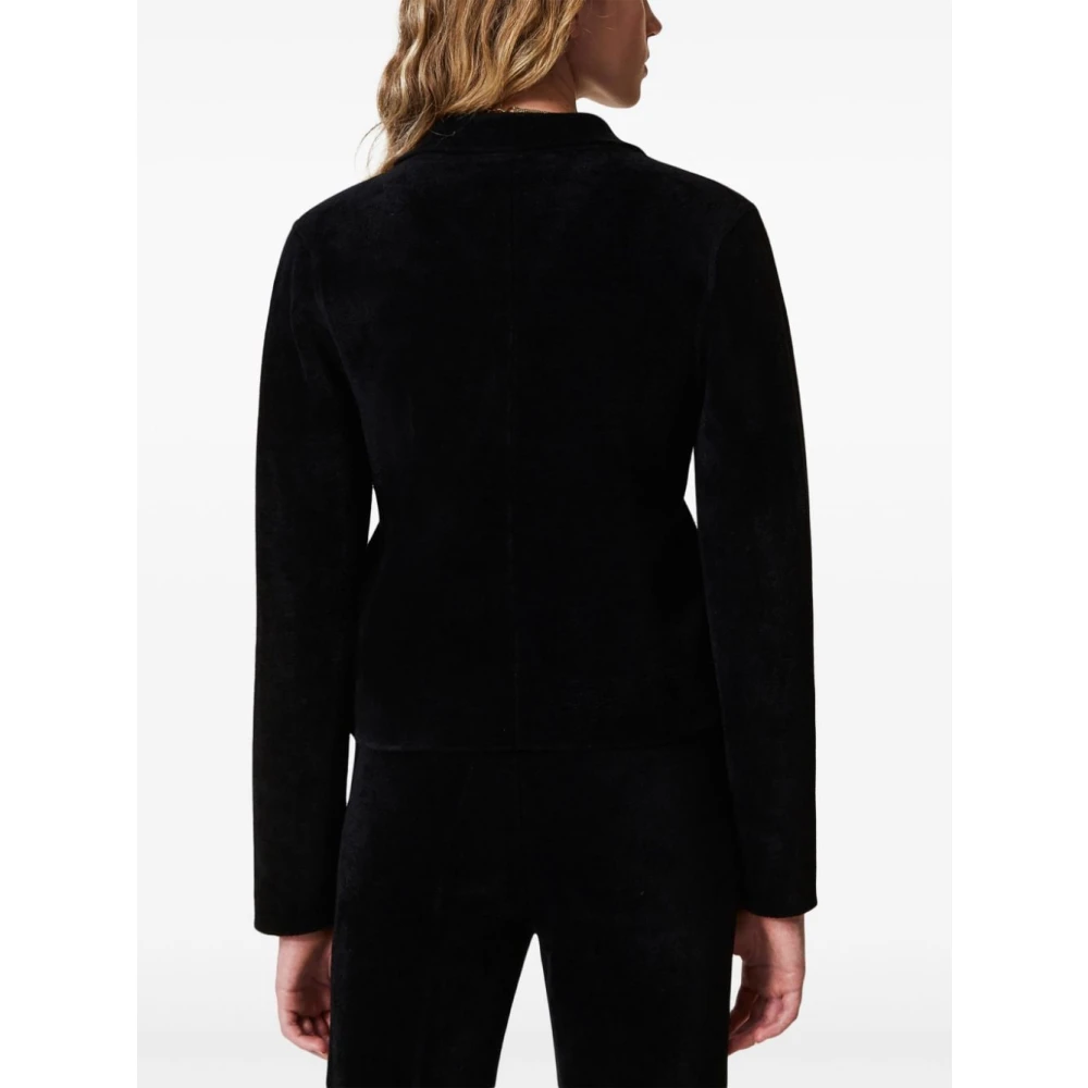 Twinset Zwarte buitenkleding jas stijl Aw24 Black Dames