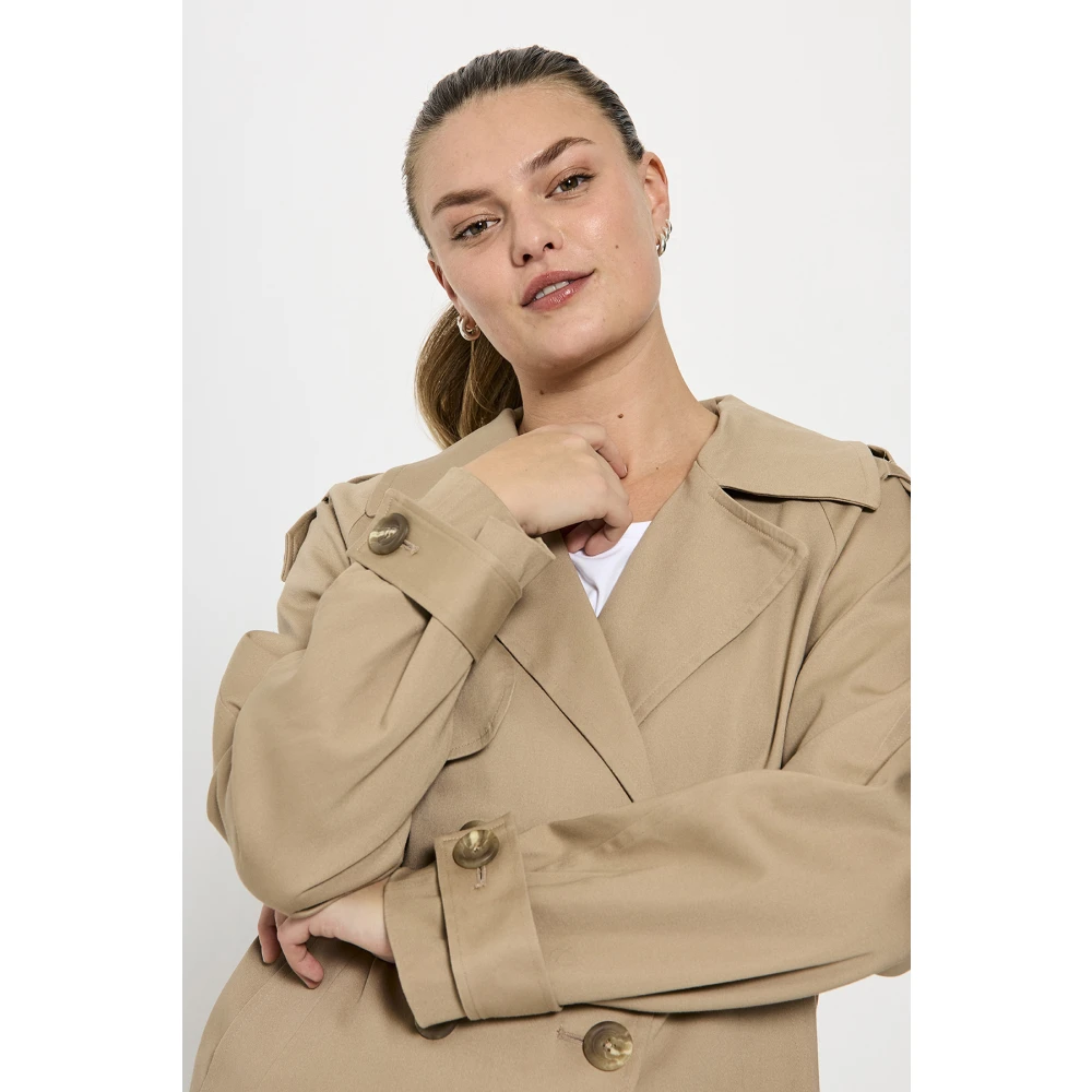 Freequent Beige Fqnorthy-Jacket Beige Dames