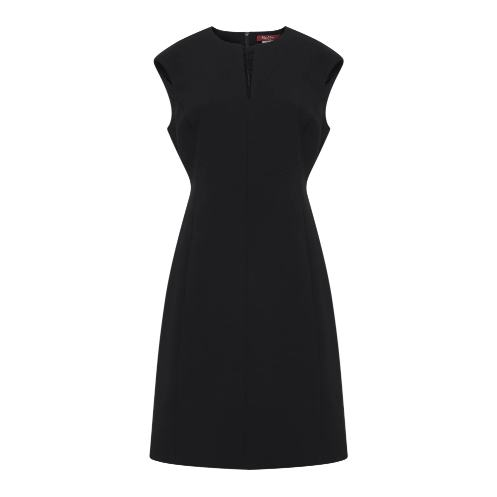 Max Mara Studio Women's Black Short Dresses, Xl, Cady Princess-Line Dress