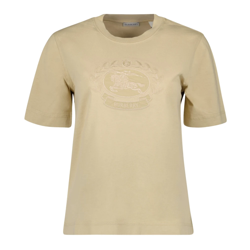 Burberry Beige Katoenen T-shirt Herfst-Winter 2024 Beige Dames