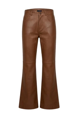 Flora Silky Leather Jeans