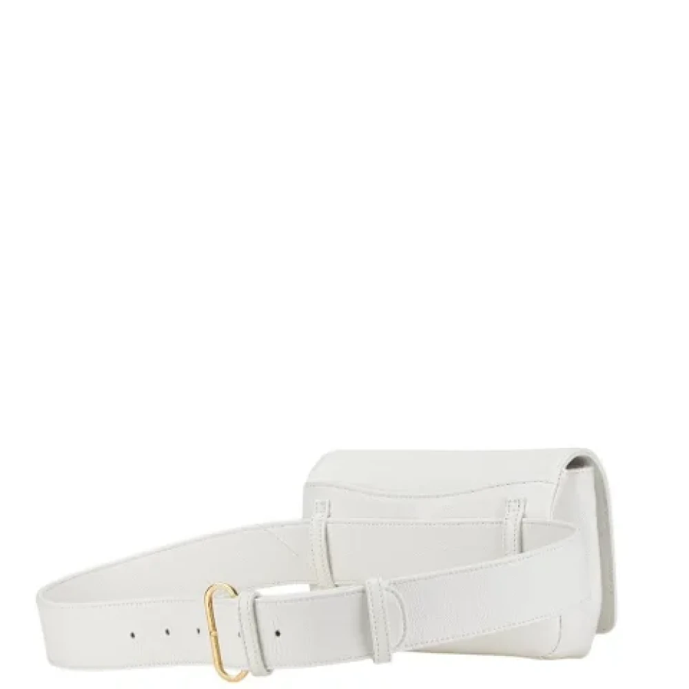 Chanel Vintage Pre-owned Leather chanel-bags White Dames