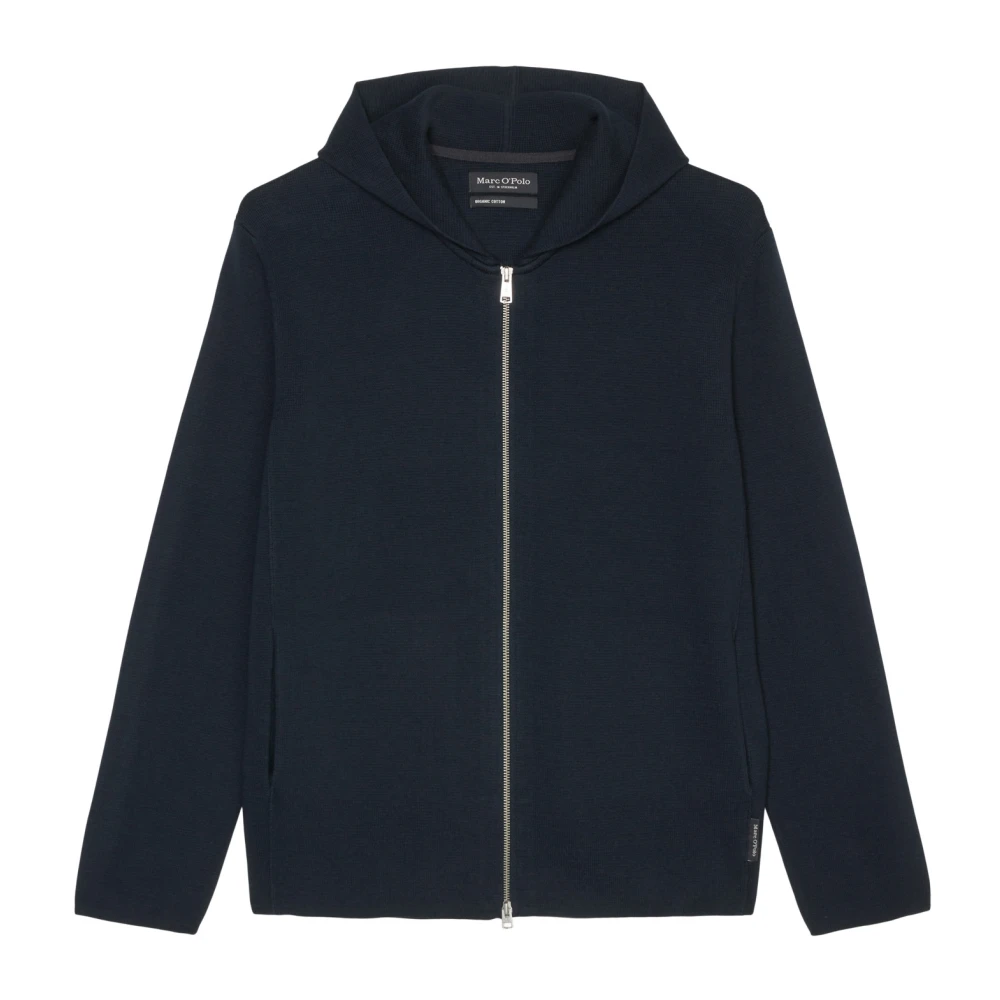 Marc O'Polo Capuchonvest met rits Blue Heren