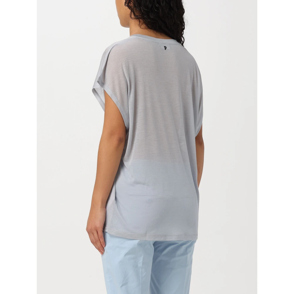 Dondup Casual Katoenen T-Shirt voor Mannen White Dames