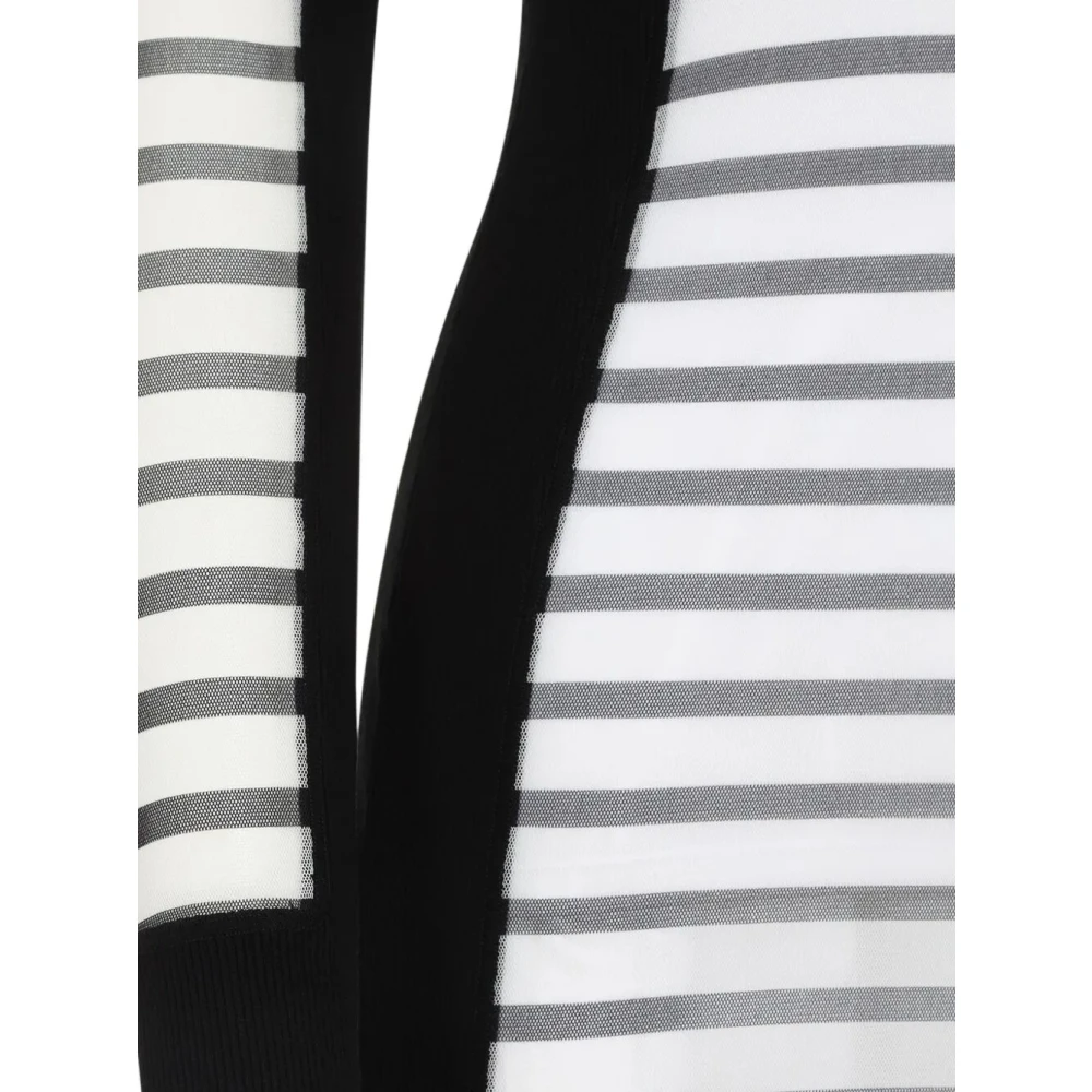 Jean Paul Gaultier Mesh & Gebreide Lange Mouwen Jurk Multicolor Dames