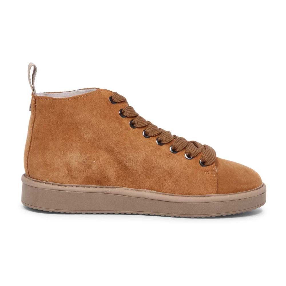 Panchic Shearling Lining Enkelboot Dames Schoenen Bruin