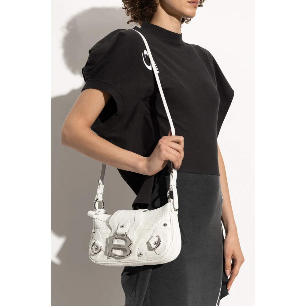 Balenciaga Essex Small Shoulder Bag White Dames