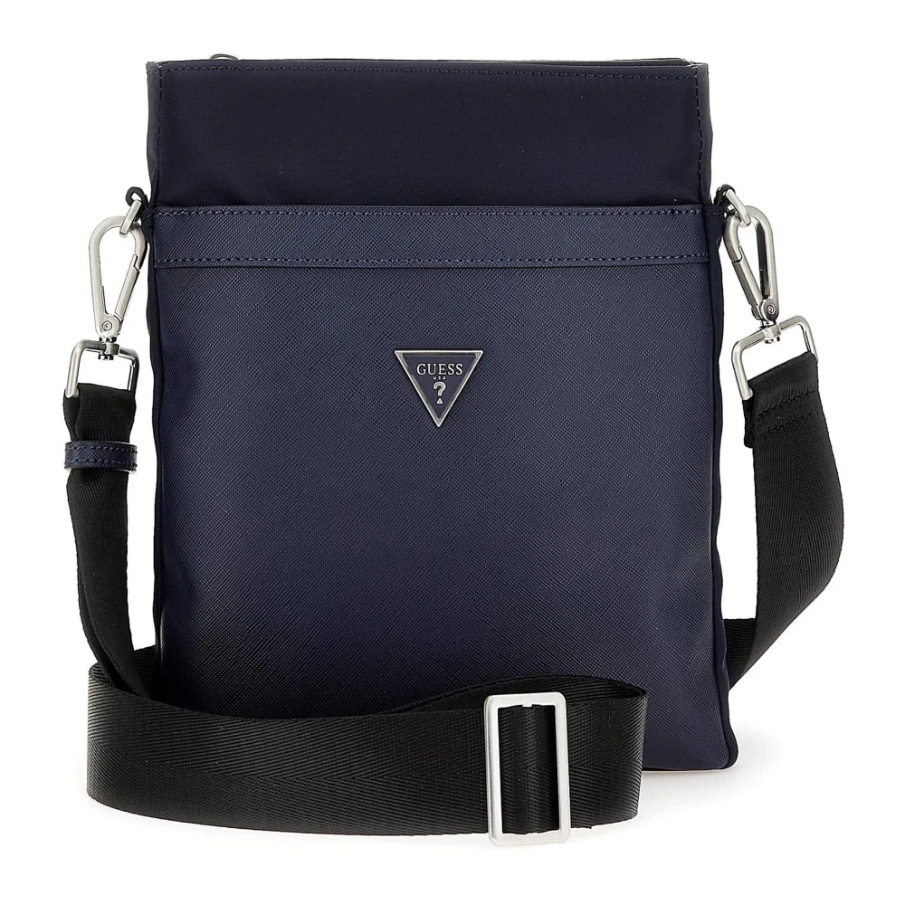 Guess Men's Blue Cross Body Messenger, One Size, Messenger Bag