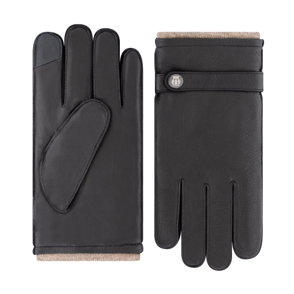 Roeckl Herr Svart Accessoarer 8 In, Läder, Läderhandskar