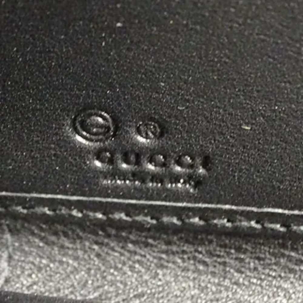 Gucci Vintage Pre-owned Leather wallets Black Dames