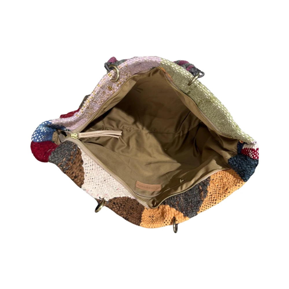 Claramonte Handgeweven Multicolor Katoenen Tote Tas Multicolor Dames